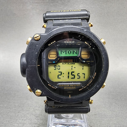 Casio GShock DW6700 Watch Men 46mm Digital Black Alarm Chrono New Battery AB120