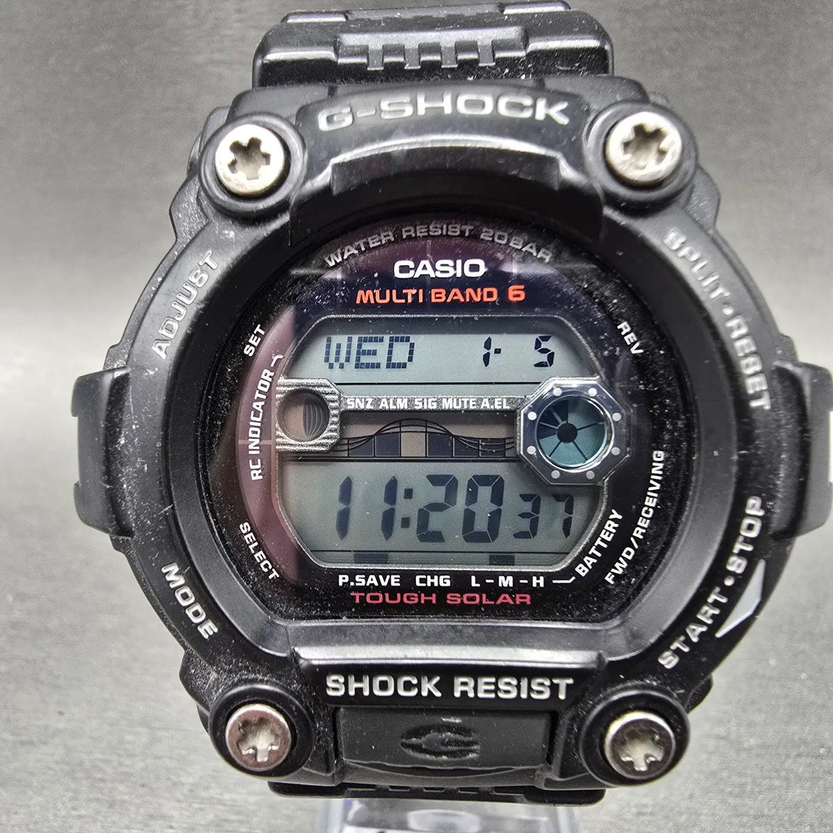 Casio G-Shock GW-7900 Watch Men 50mm Digital Black Tone Alarm Chrono Solar Runs60