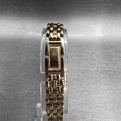 Seiko Watch Women 18mm White Dial Gold Tone Oval 1N01-5C19 New Battery Vintage J7