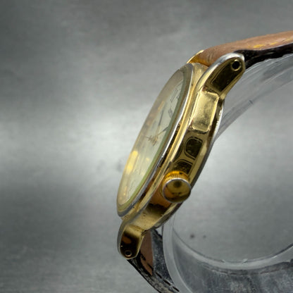 Citizen Junction Watch Unisex 31mm Cream Dial Gold Tone 6A31-L02265 New Battery2