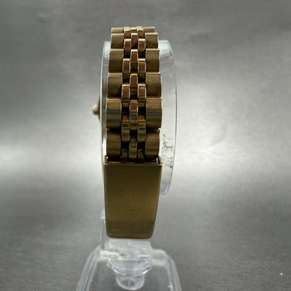 Invicta Watch Women 26mm Gold Dial Gold Tone Date Round New battery ABCD7