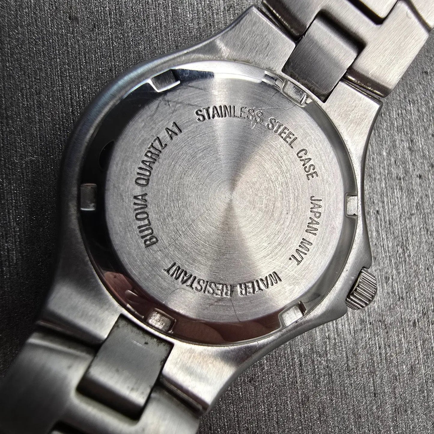 Bulova Marine Star Watch Women 28mm Silver Dial Silver Tone Date 96M25 New Batt10