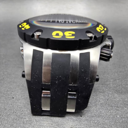 Invicta Reserve chronograph Dive Watch Men 51mm Black Dial Steel 0902 NewBattery2