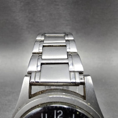 Hamilton Khaki REI Watch Men 33mm Black Dial Steel Date Round 921980 New Battery4
