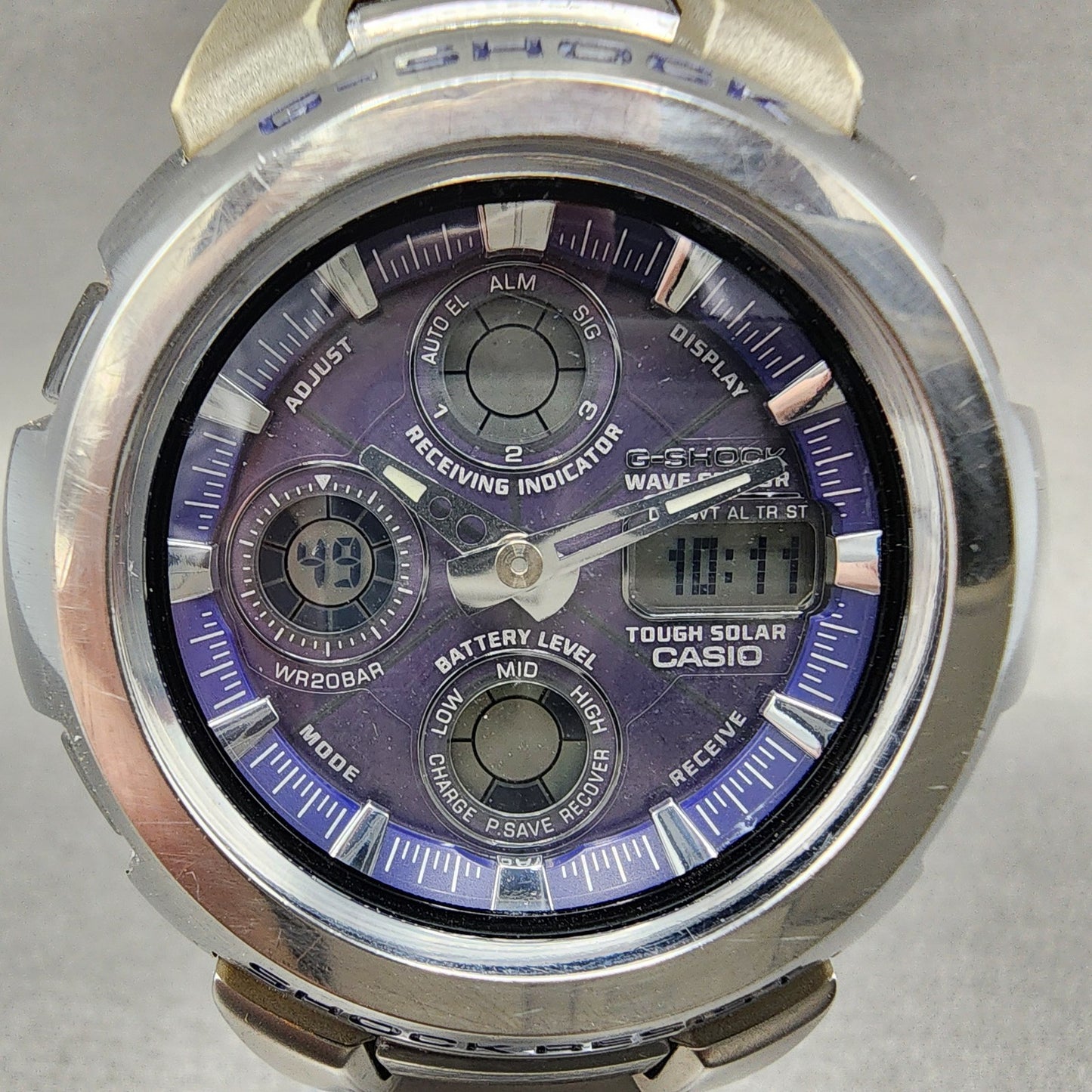 Casio G-Shock GW-1000DJ Watch Men 47mm Blue Dial Steel Analog Digital Works