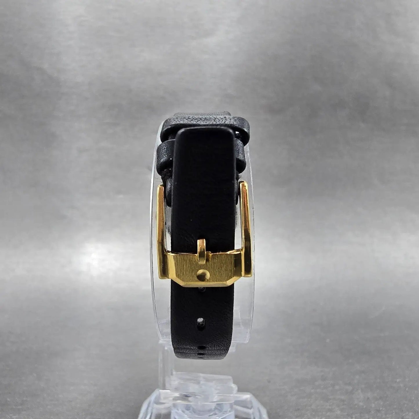 Movado Delphino Watch Women 23mm Black Dial Black & Gold Tone 80-24-822N New Bat7