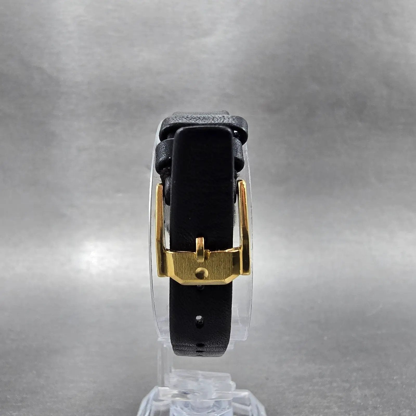 Movado Delphino Watch Women 23mm Black Dial Black & Gold Tone 80-24-822N New Bat7