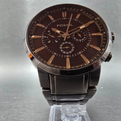 Fossil Chronograph Watch Men 48mm Brown Dial Brown Tone FS-4357 PARTS6