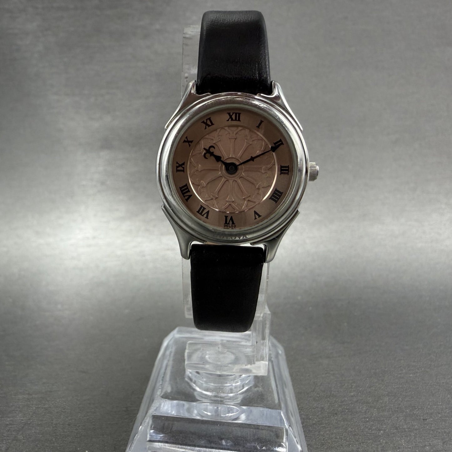 Bulova Watch Women 24mm Pink Dial Steel Round Smithsonian 96L53 New Battery5