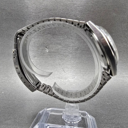 Seiko SQ Watch Men 35mm White Dial Silver Tone Daydate 7123-8290 PARTS9