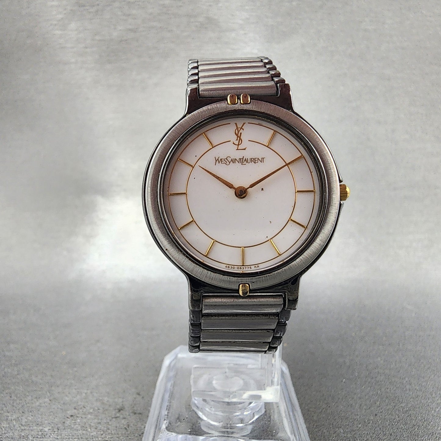 Yves Saint Laurent Watch Women 30mm White Dial Silver Round 4620E62275 PARTS6