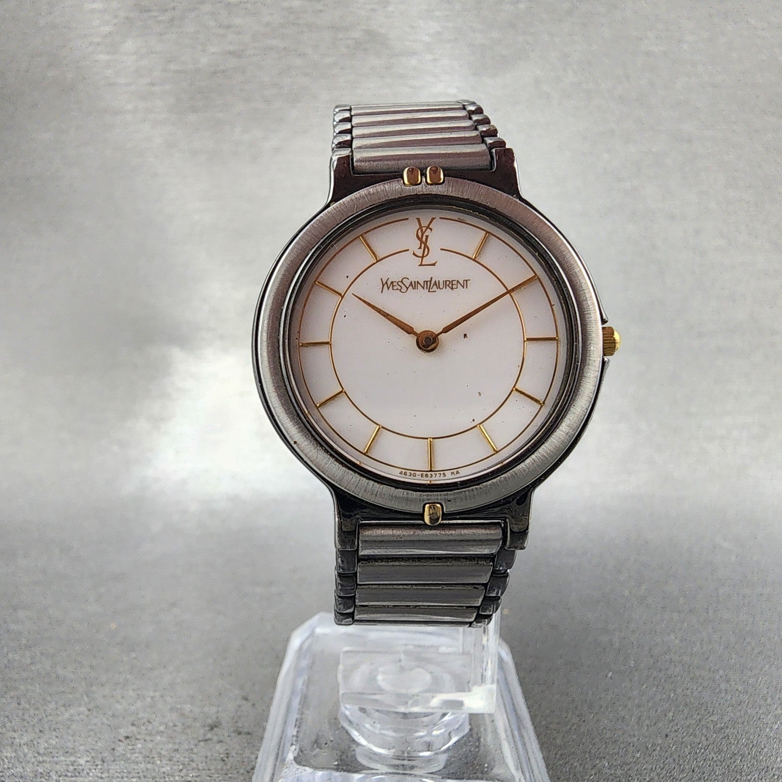 Yves Saint Laurent Watch Women 30mm White Dial Silver Round 4620E62275 PARTS6