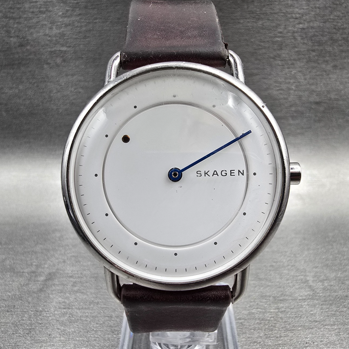 Skagen Horisont Watch Men 40mm White Dial Silver Tone Round SKW6487 New Battery0