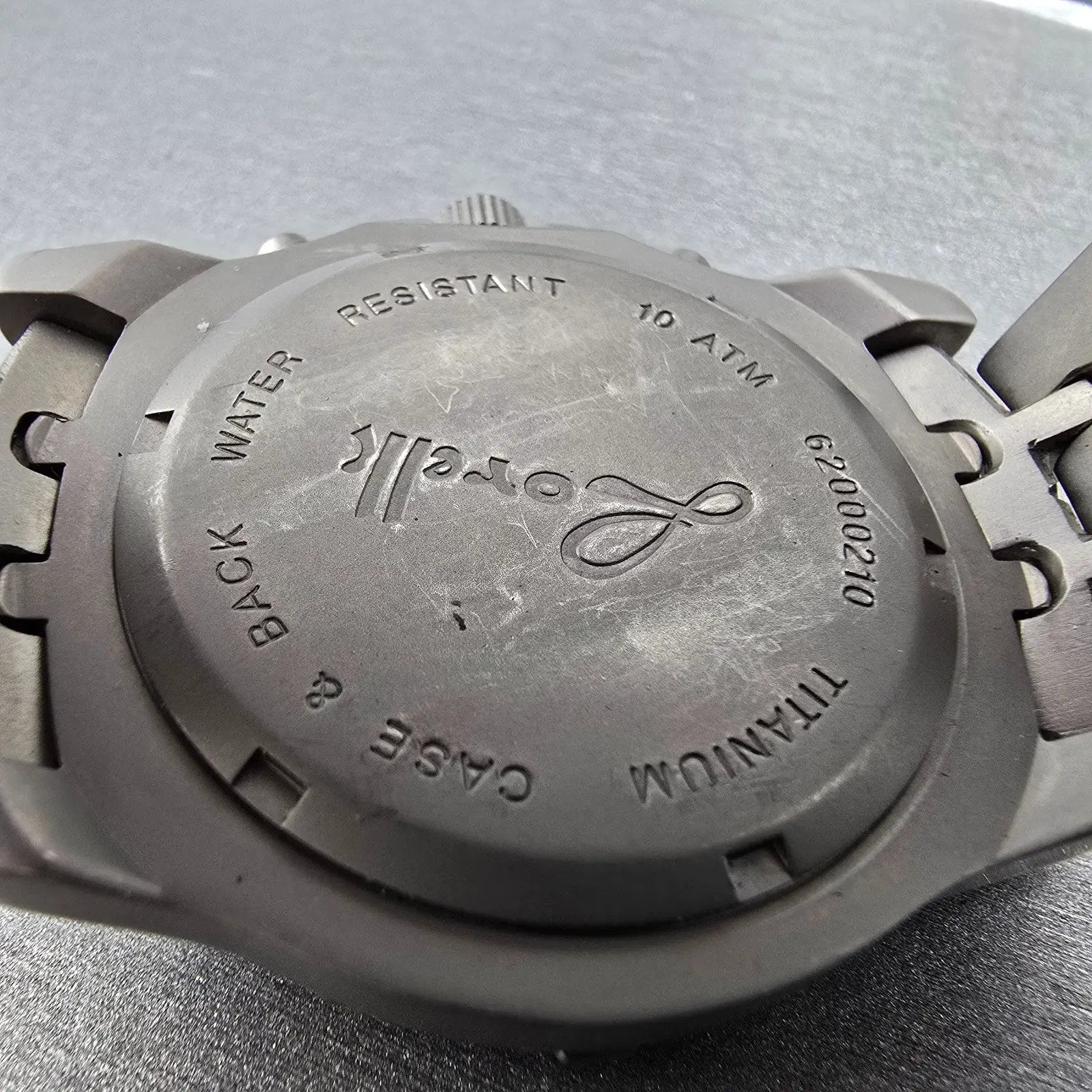 Lorelli Chronograph Watch Men 40mm Gray Dial titanium Date Round New Battery9
