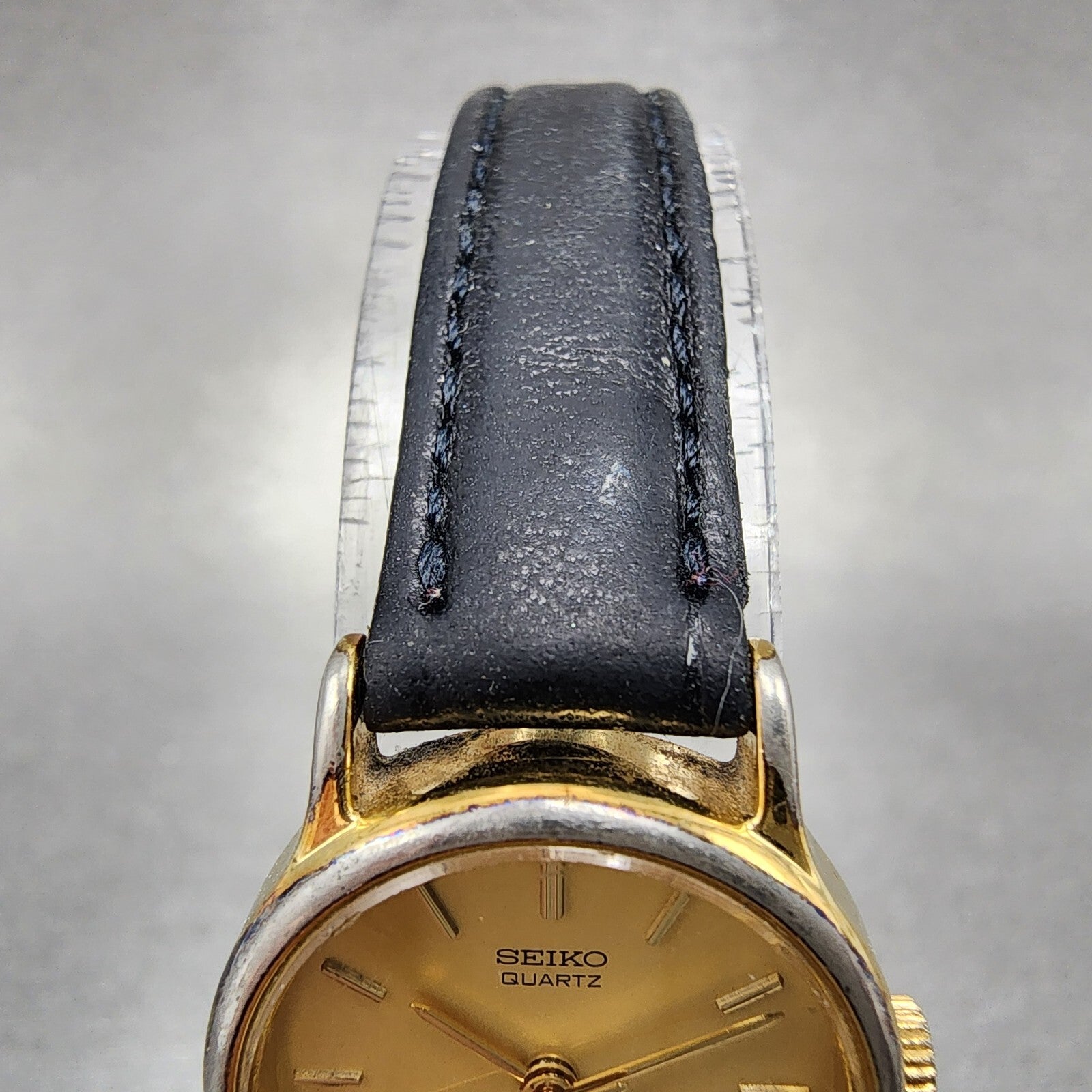 Seiko Watch Women 21mm Champagne Dial Gold Tone Round 2b310010 New Battery4