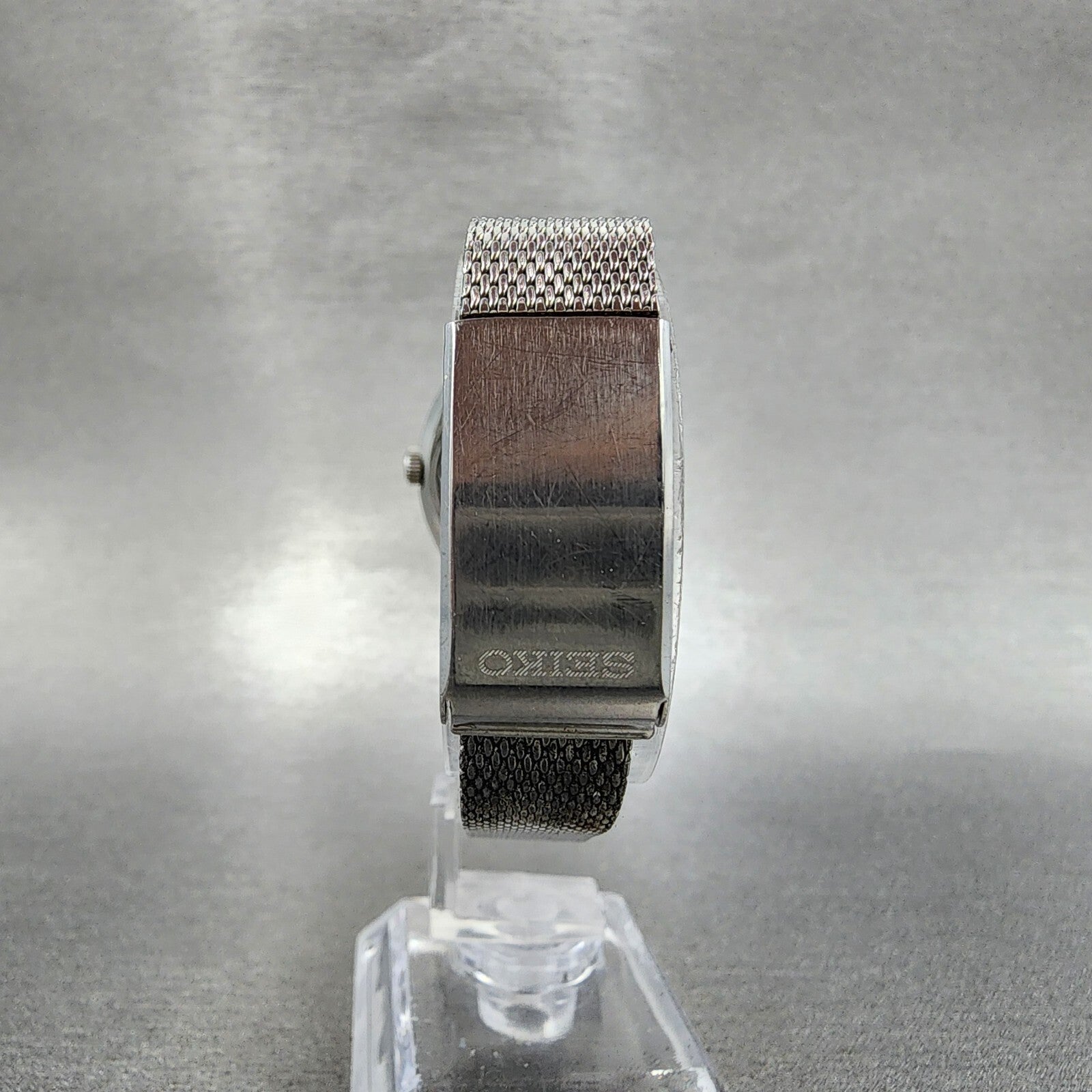 Seiko Automatic Watch Women 28mm Silver Dial Silver Tone Date 22050030 Runs7