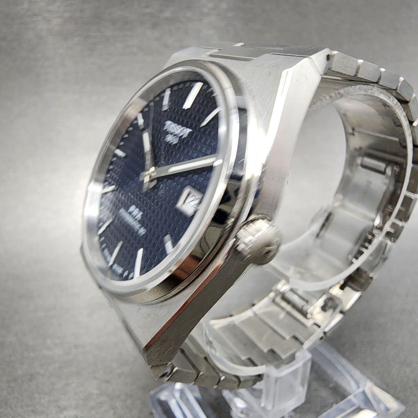 Tissot PRX Powermatic 80 Watch Men 40mm Blue Dial Steel Date T137.407.11.041.003