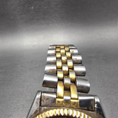 Seiko SQ President Watch Men 36mm Silver Dial Two Tone Daydate 5Y23-8A69 PARTS4