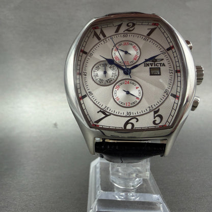 Invicta Specialty Watch Men 44mm Silver Dial Steel Triple Calendar 14329 New Bat5