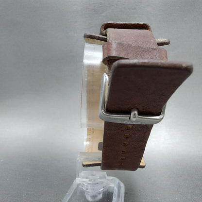 Fossil Big Tic Watch Women 33mm Blue Green Dial Silver Tone Rectangle New Batt7
