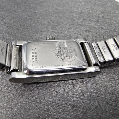Citizen Eco-Drive Tank Watch Women 14mm Silver Dial Silver Tone G620-R010638 Run9