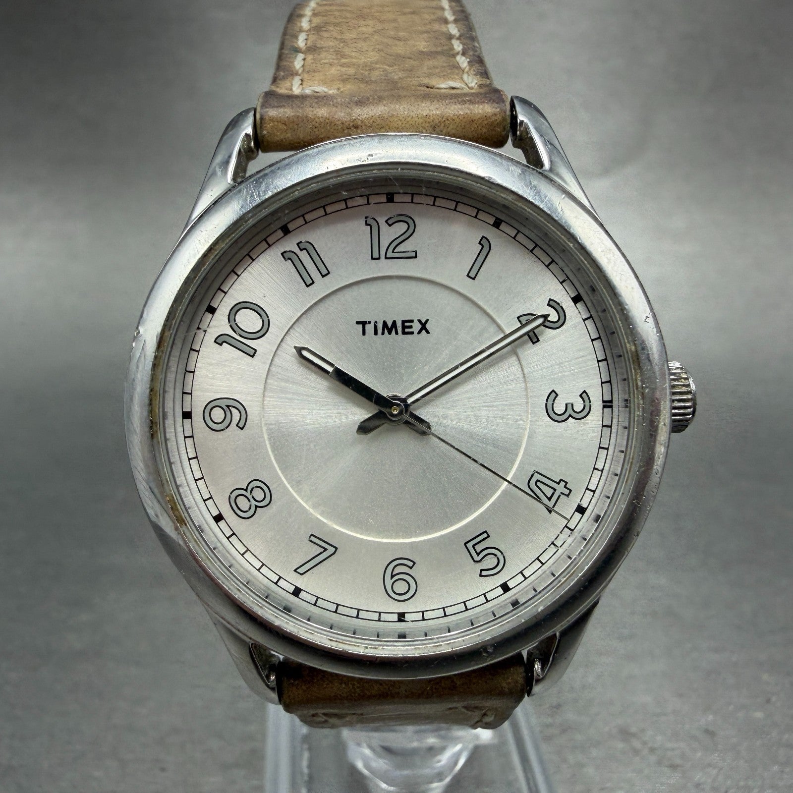 Timex New England Watch Women 36mm Silver Dial Silver Tone TW2R23200 New Battery0