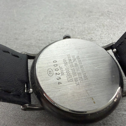Seiko Alba Watch Women 30mm Cream Dial Black Tone Day/Night V806-0100 NewBat9