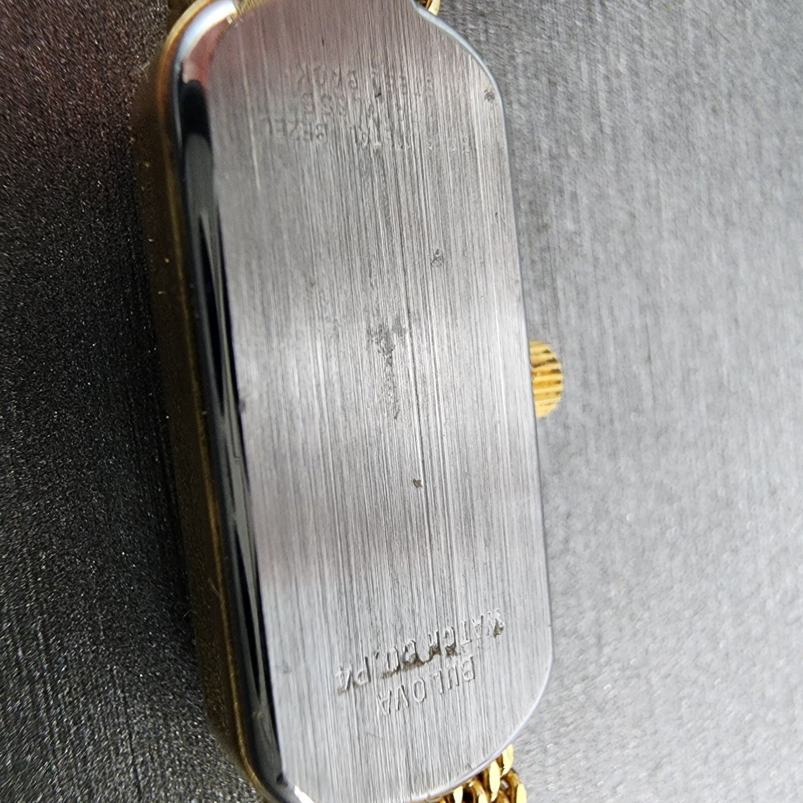 Bulova Watch Women 12mm Cream Dial Gold Tone Oval 92T29 New Battery NOS12