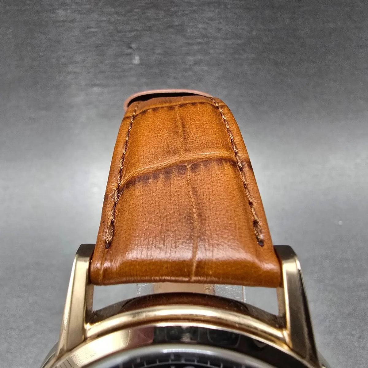 Citizen Eco-Drive Watch Men 42mm Black Dial Gold Tone Daydate 8635-S079764 RunsL4