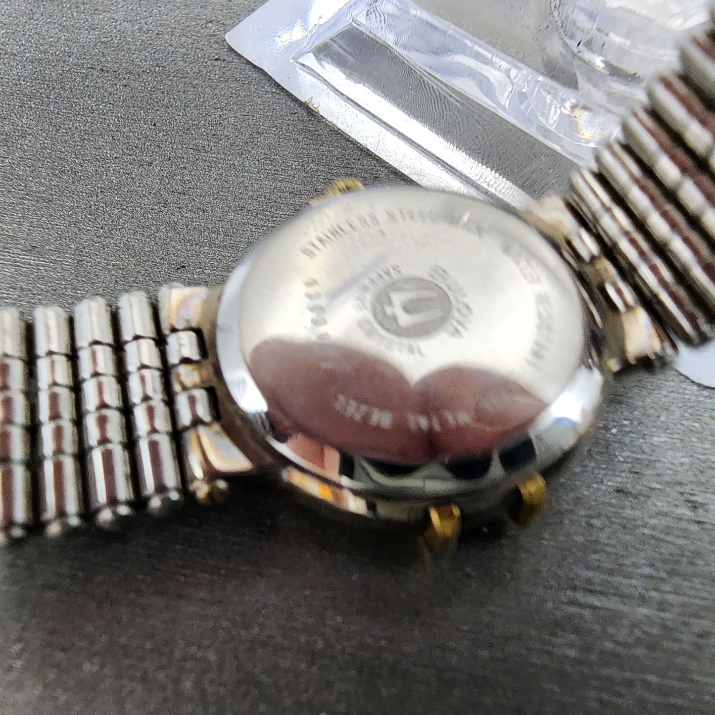 Bulova Watch Women 24mm Champagne Dial Two Tone Round Date New Battery VTG9