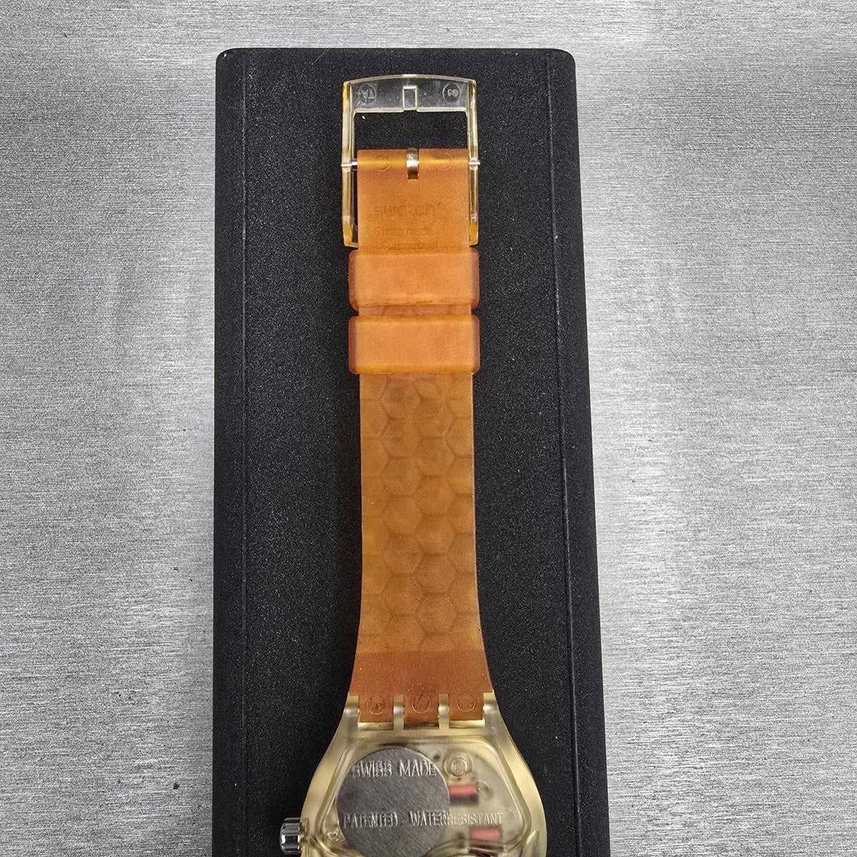 Swatch Musicall Adam Watch Men 34mm Skeleton Dial Alarm SLZ106 New Battery NOS11