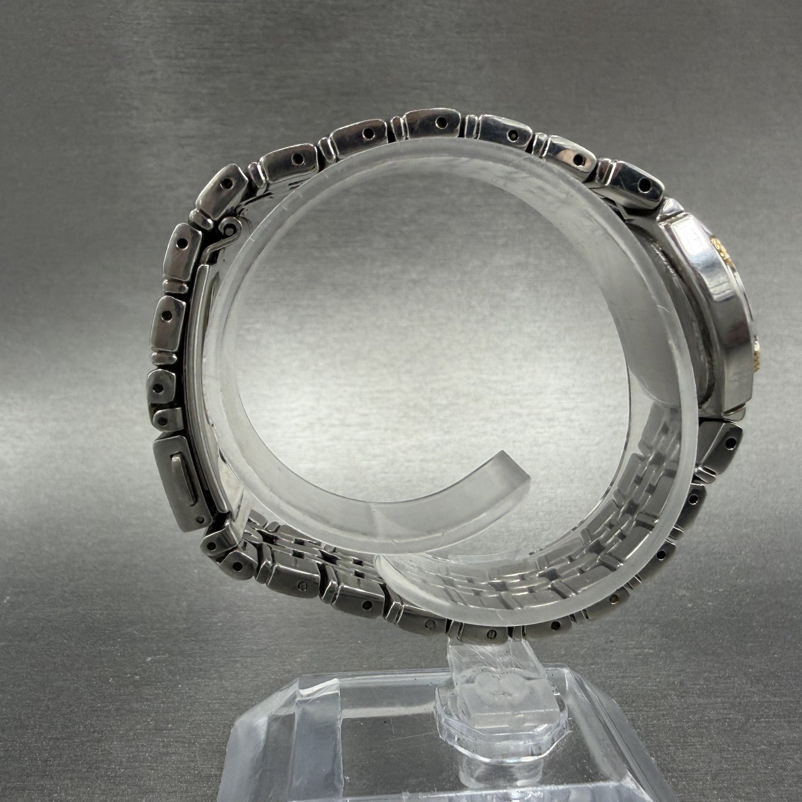 Seiko Watch Women 26mm Silver Dial Two Tone Date Round 7n82-0at0 New Battery JMO8
