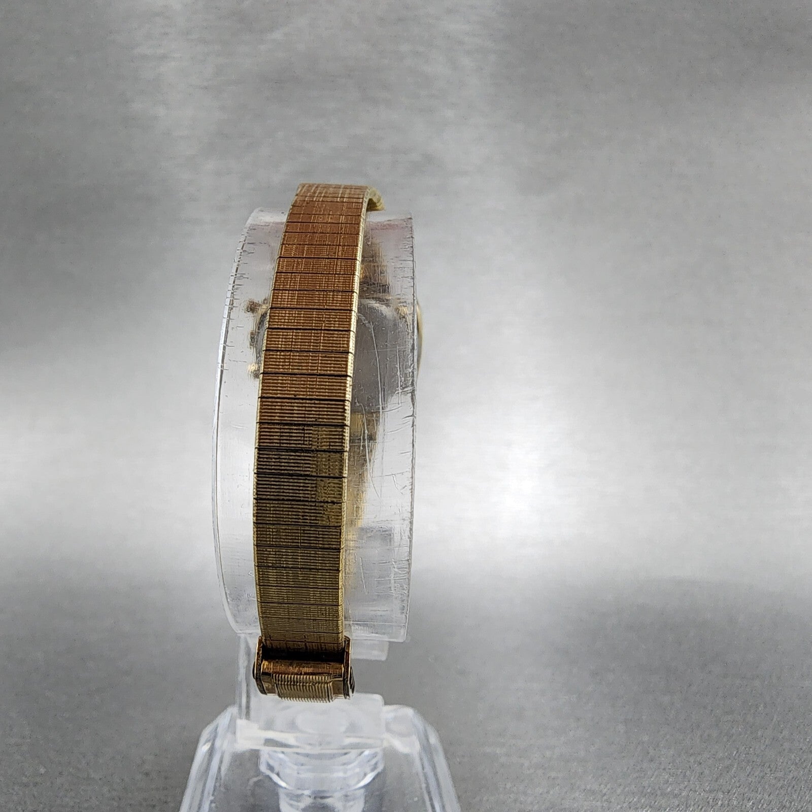 Hamilton Digital Watch Women 23mm LCD Brown Dial Gold Tone PARTS8