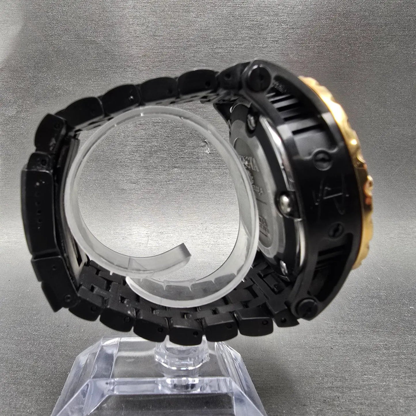 Invicta Sub Aqua Reserve Chronograph Watch Men 52mm Black Dial Black Tone NewBat8