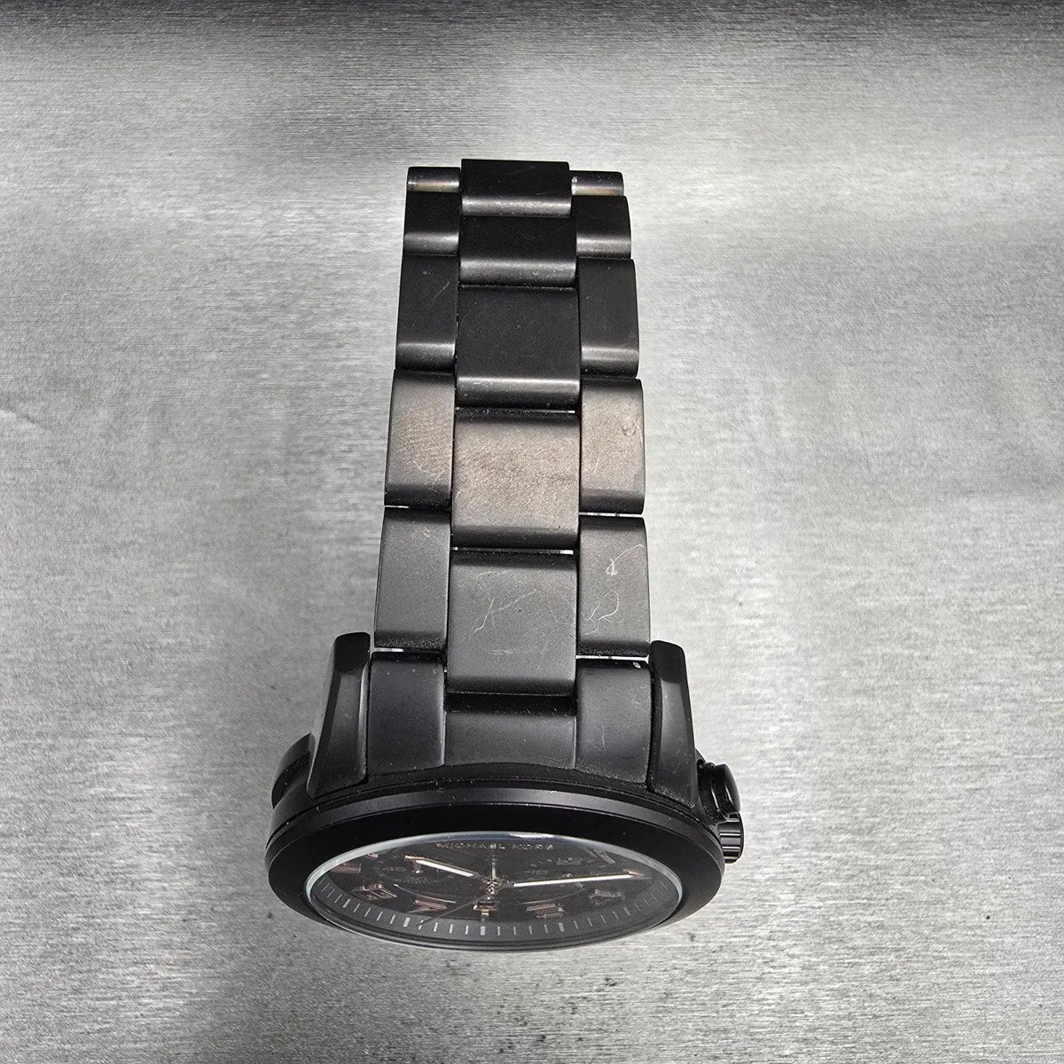 Michael Kors Mercer Watch Men 45mm Gray Dial Gray Chrono Date MK8330 New Battery6