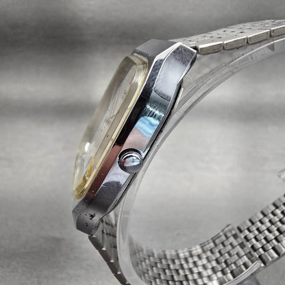 Casio Watch Men 32mm Silver Dial Silver Tone Rectangle MQ-300 New Battery VTG2