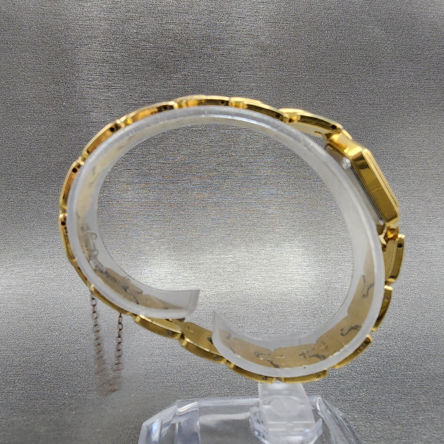 Pulsar Watch Women 17mm MOP Dial Gold Tone Hexagon V8105880 New Battery7