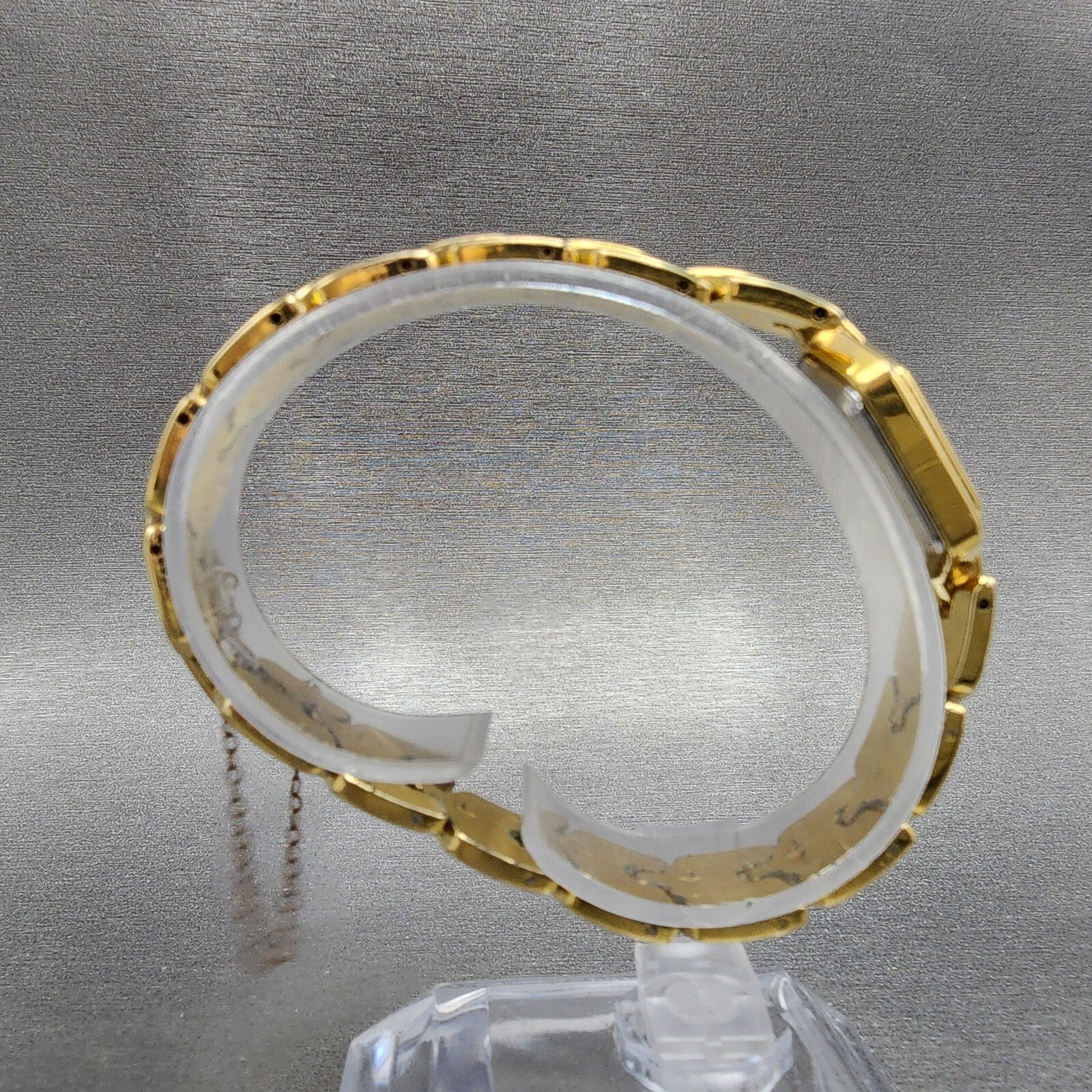 Pulsar Watch Women 17mm MOP Dial Gold Tone Hexagon V8105880 New Battery7