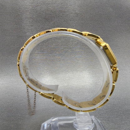 Pulsar Watch Women 17mm MOP Dial Gold Tone Hexagon V8105880 New Battery7