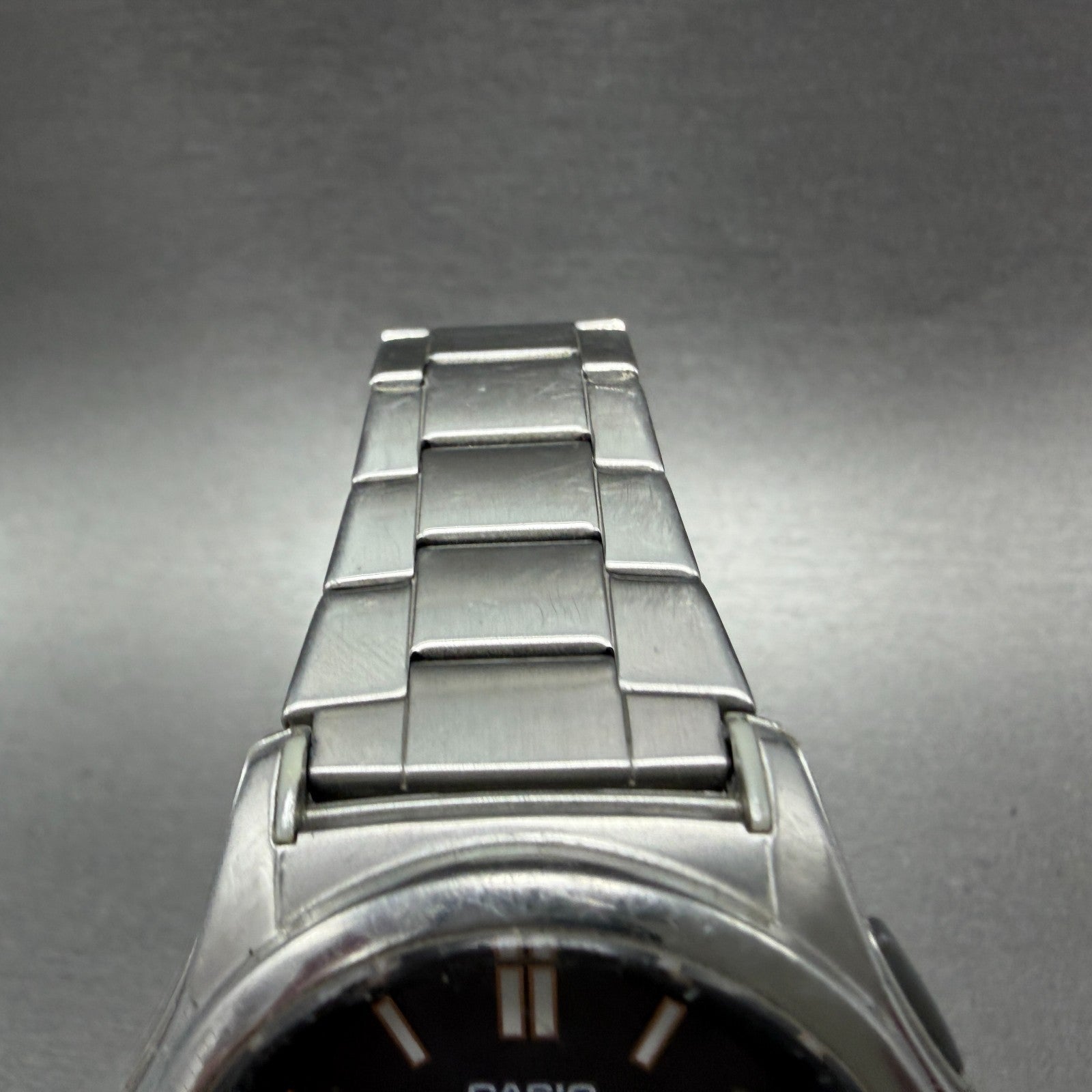 Casio Wave Ceptor  Watch Men 42mm Black Dial Steel Analog Digital Solar Runs ABL4