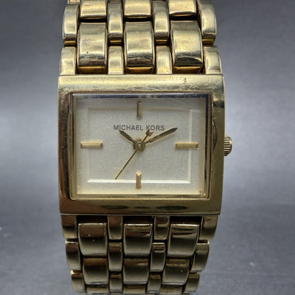 Michael Kors Watch Women 25mm Champagne Dial Gold Tone MK-3102 New Batt0