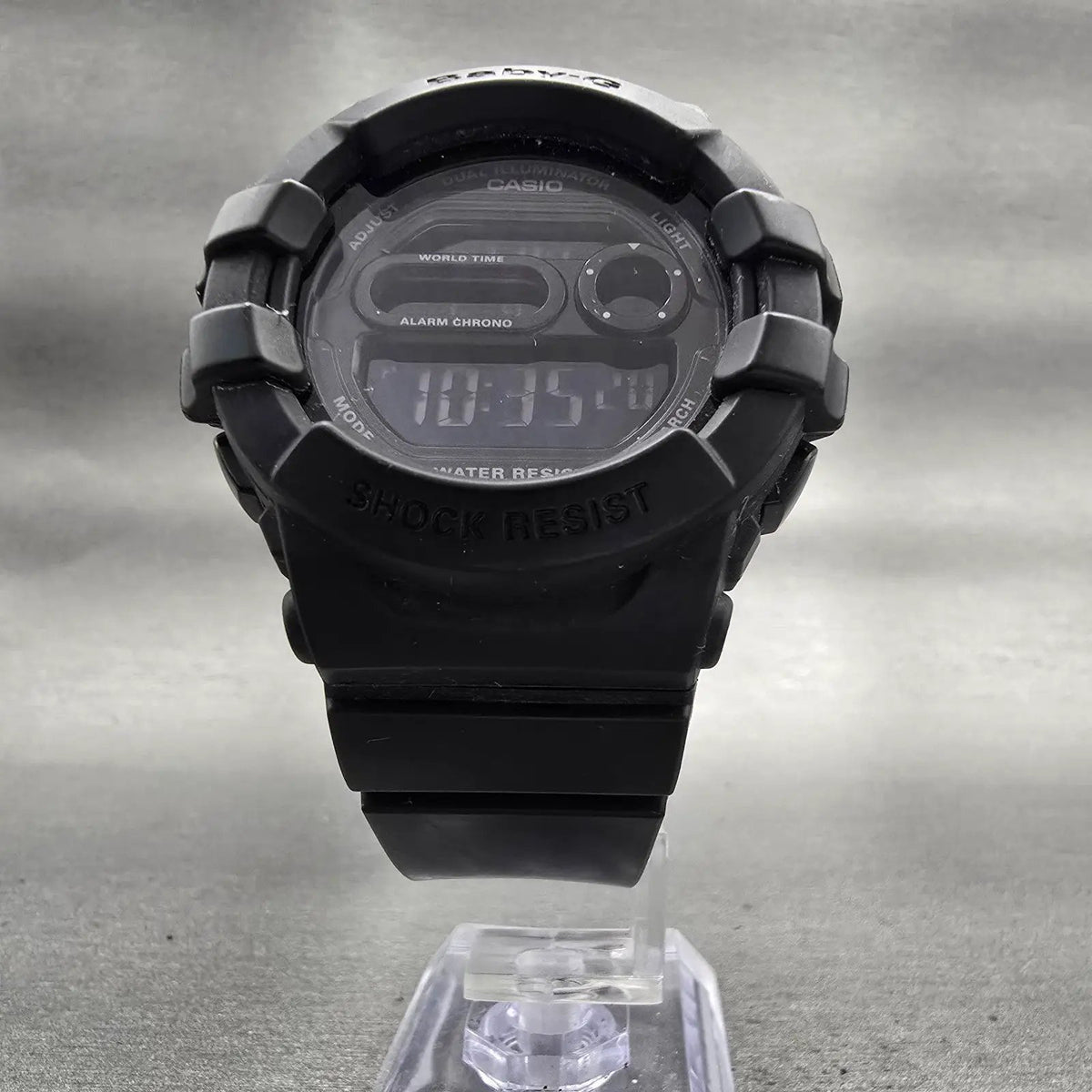 Casio Baby-G BGD-140 Watch Women 43mm Black Dial Black Chrono Alarm New Battery5
