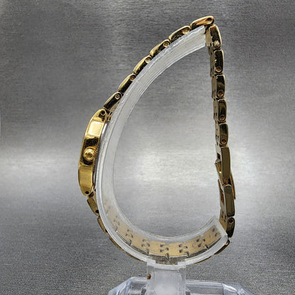 Seiko Watch Women 16mm Champange Dial Gold Tone Hexagon 1N000GT0 New Battery6
