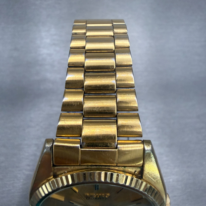 Seiko President Watch Men 36mm Gold Dial Gold Daydate Round 5H23-8029 NewBat4