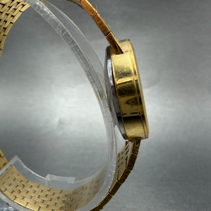Nivada Monalisa Watch Women 24mm Gold Dial Gold Tone Date manual Wind Runs VTG3