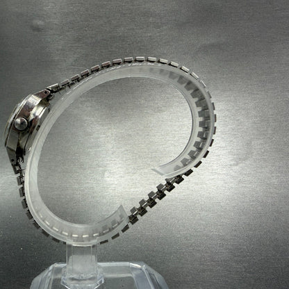 Seiko Automatic Watch Women 22mm Silver Dial Silver Tone Date 2517-0291 PARTS7
