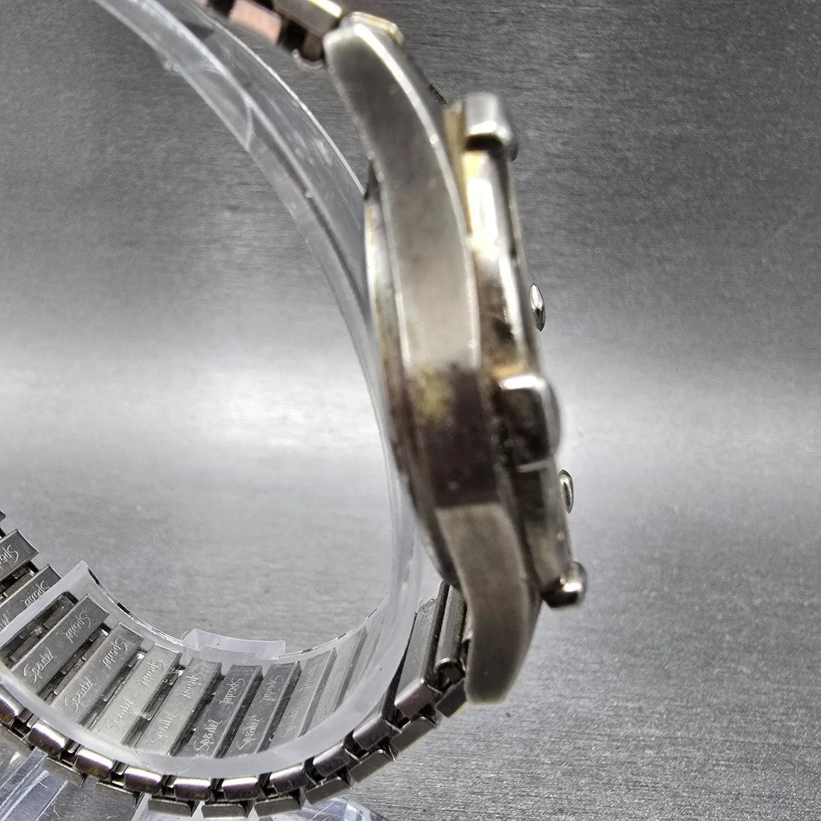 Wenger SAK Watch Men 36mm White Dial Silver Tone Date Round Vintage PARTS VTG LP4