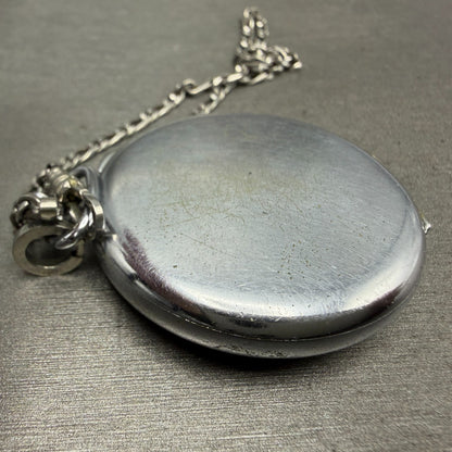 Waltham Pocket Watch White Dial Silver Tone Manual Wind Grade 225 PARTS10