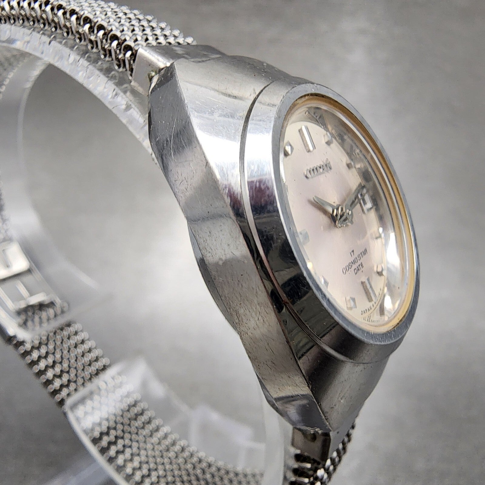 Citizen Cosmo Star Watch Women 24mm Silver Dial Silver Tone Date Manual Runs3