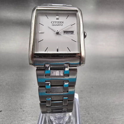 Citizen Watch Men 25mm Silver Dial Silver Tone Daydate 1002-S99302 New Battery5